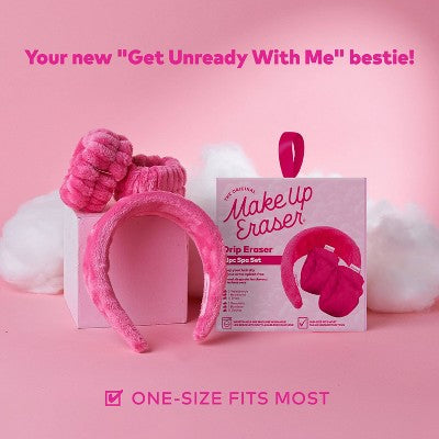 MakeUp Eraser Drip Eraser Head Band/Wrist Guards 3ct - New