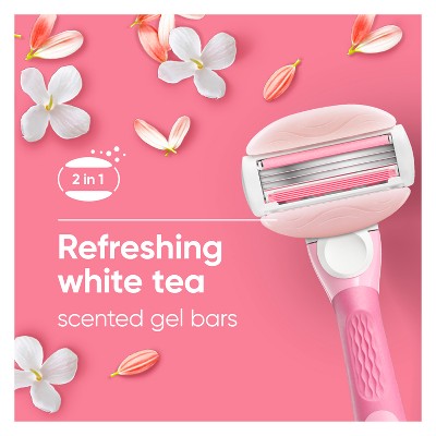 Recambios de cuchillas de afeitar Venus Comfort Glide White Tea para mujer (8 unidades) - Caja imperfecta