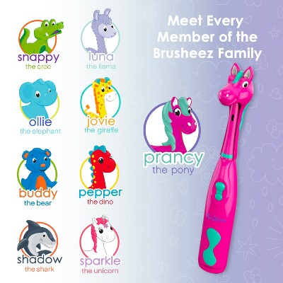 Cepillo de dientes electrónico infantil Brusheez Prancy the Pony - Caja imperfecta