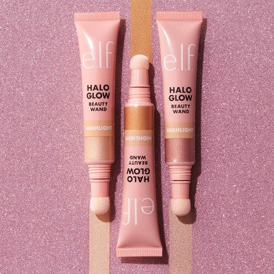 e.l.f. Halo Glow Highlighter Beauty Wand Champagne Campaign 0.33 fl oz - Imperfect Box