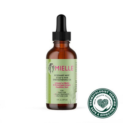 Aceite Mielle Organics de romero y menta para el cuero cabelludo y el cabello, fortalecedor, 2 onzas líquidas - Nuevo