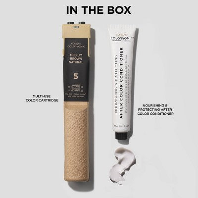 L'Oreal Paris Colorsonic Permanent Hair Color Cartridge Light Blonde Natural 9 - Missing /box