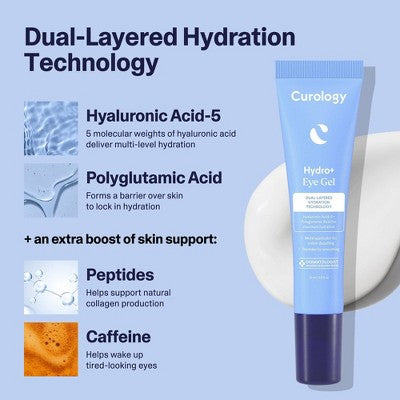 Curology Hydro+ Gel Eye Cream 0.5 fl oz - New