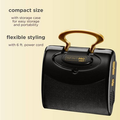 Secador de pelo Conair InfintiPro Soft Bonnet dorado - Caja imperfecta