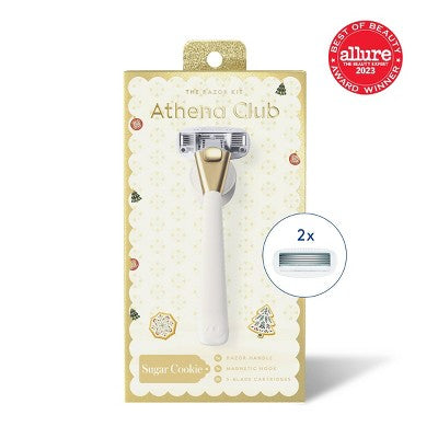 Kit de afeitadora de 5 hojas Sugar Cookie para mujer de Athena Club - Nuevo