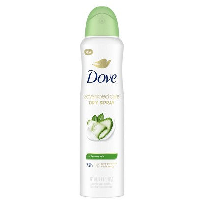 Antitranspirante y desodorante en aerosol seco Dove Beauty Advanced Care Cool Essentials de 72 horas para mujer - Envase imperfecto