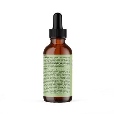 Aceite Mielle Organics de romero y menta para el cuero cabelludo y el cabello, fortalecedor, 56 ml (2 onzas líquidas) - Envase imperfecto