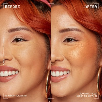 NYX Professional Makeup Buttermelt Blush Sooner The Butta 0.17oz - New