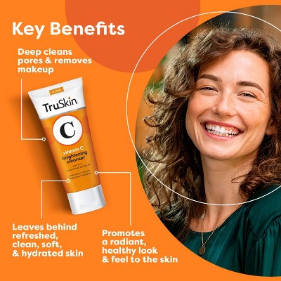TruSkin Vitamin C Brightening Cleanser for Face 5 fl oz - New