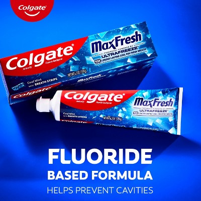 Pasta dental Colgate Max Fresh Menta refrescante, 170 ml (paquete de 3) - Caja imperfecta