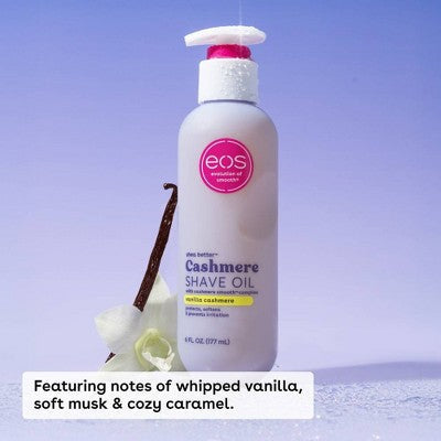 Aceite para bikini Eos Cashmere, vainilla y cachemira, 177 ml (6 onzas líquidas) - Nuevo