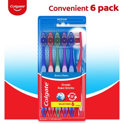 Cepillo de dientes Colgate Extra Clean Full Head Medium (6 unidades) - Caja con imperfecciones
