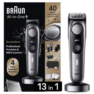 Kit de cuidado personal Braun All-In-One Style Kit 13 en 1 con recortadora de barba (13 unidades) - Caja imperfecta