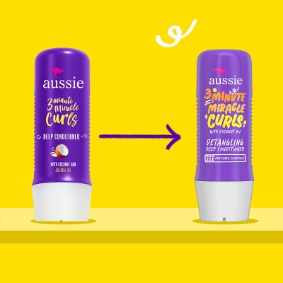 Acondicionador profundo desenredante Aussie 3 Minutes Miracle Curls 8 fl oz - Nuevo