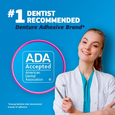 Crema adhesiva para prótesis dentales Fixodent Original Complete, 2.4 oz (paquete de 3) - Caja para imperfecciones