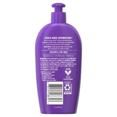 Aussie Miracle Curls - Leche desenredante con aceite de coco (190 ml) - Nuevo
