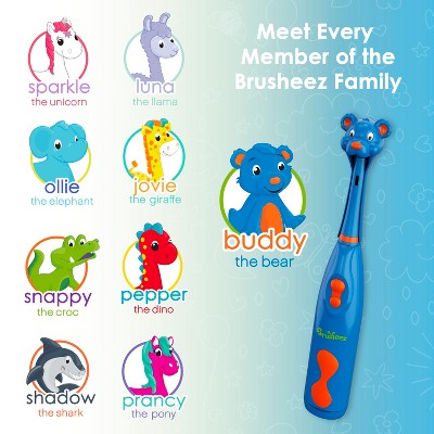 Cepillo de dientes eléctrico infantil Brusheez Buddy the Bear - Caja imperfecta