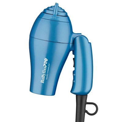 Secador de pelo de viaje BaBylissPRO Nano Titanium azul - Caja imperfecta