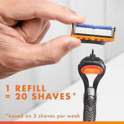 Gillette Fusion5 Men's Razor + 2 Razor Blade Refills - Imperfect Box