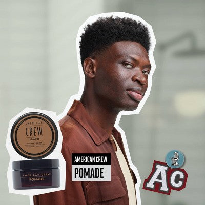 Pomada en gel para cabello American Crew para hombre, fijación media y brillo intenso, 85 g (nuevo)