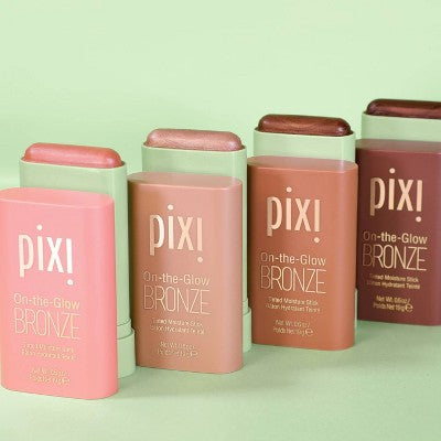 Pixi On The Glow Bronze Tinted Moisturizer Stick Bronzer Rich Glow 0.6oz - Imperfect Box