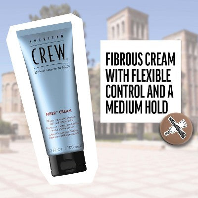Crema para peinar el cabello American Crew Fiber, 3.3 fl oz - Envase imperfecto