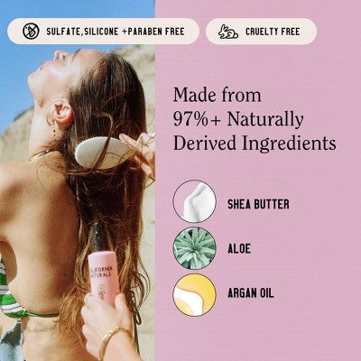 Acondicionador y desenredante sin enjuague California Naturals, 177 ml (6 onzas líquidas) - Envase imperfecto