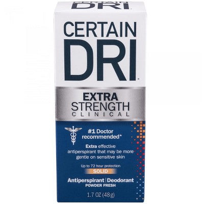 Desodorante en polvo sólido Certain Dri Extra Strength Fresh - 50 ml - Caja imperfecta