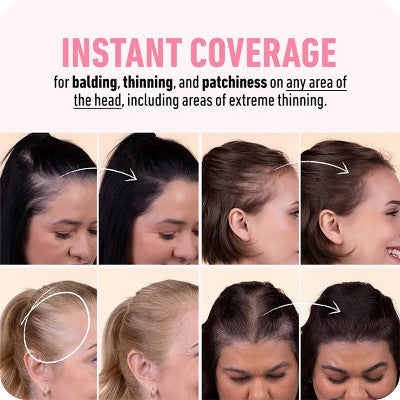 Polvo para retocar raíces BOLDIFY con brocha, cubre el cabello fino y las canas, rubio claro resistente al agua - Imperfect Box