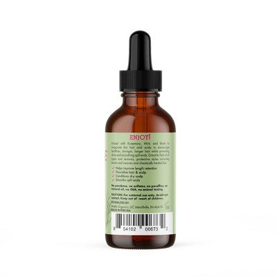 Aceite Mielle Organics de romero y menta para el cuero cabelludo y el cabello, fortalecedor, 2 onzas líquidas - Nuevo