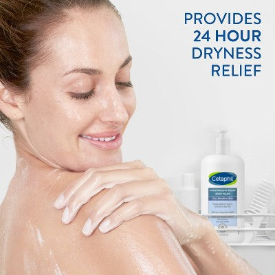 Gel de baño terapéutico hidratante Cetaphil Moisturizing Relief, 20 onzas líquidas - Nuevo