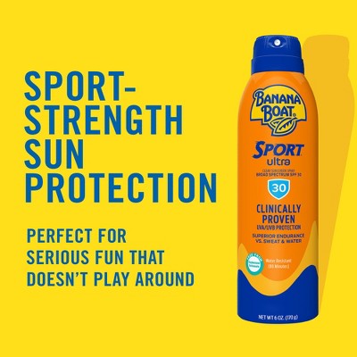 Banana Boat Ultra Sport Clear Sunscreen Spray SPF 30 9.5oz - Imperfect Container