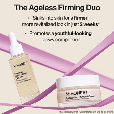 Suero reafirmante y uniforme antiedad Honest Beauty 1.0 fl oz - Caja Imperfect