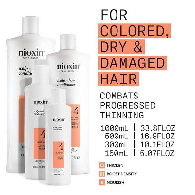 Acondicionador Nioxin System 4 Therapy 10.1 fl oz - Envase imperfecto