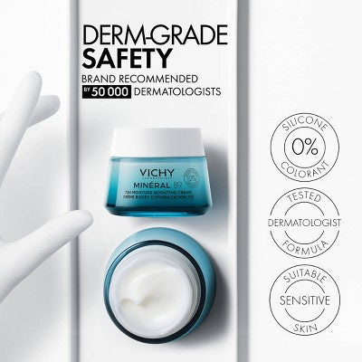 Vichy Mineral 89 Fragrance Free Face Cream 1.69oz - Imperfect Box