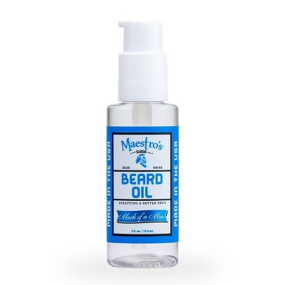 Aceite aromático para barba Maestro's Classic Mark of a Man, 56 ml (2 onzas líquidas) - Sin tapa