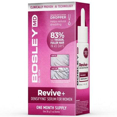 BosleyMD Revive + Suero Densificador para el Crecimiento del Cabello para Mujeres 1 fl oz - Caja Imperfect