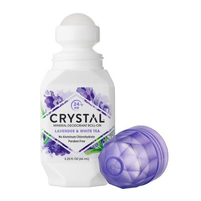 Crystal Essence Deodorant Roll-On Lavender & White Tea 2.25 Oz - New