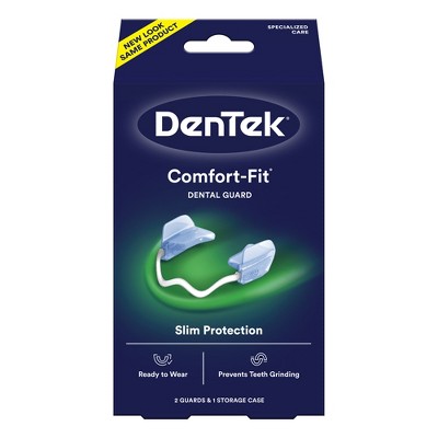 Protector dental DenTek Comfort-Fit para bruxismo nocturno (2 unidades, con estuche) - Caja imperfecta