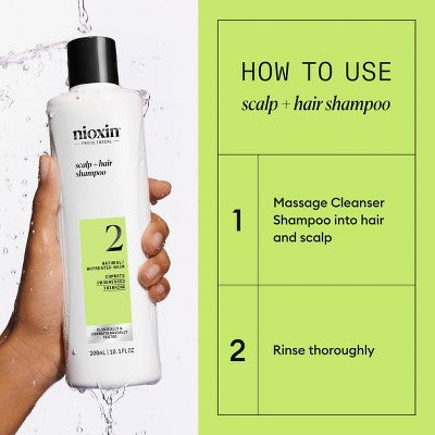Nioxin System 2 Shampoo Cleanser 10.1 fl oz - Imperfect Container