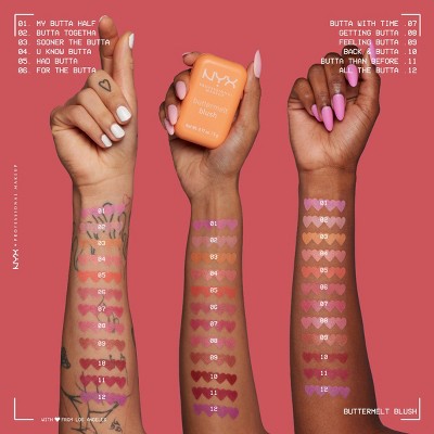 NYX Professional Makeup Buttermelt Blush Sooner The Butta 0.17oz - New