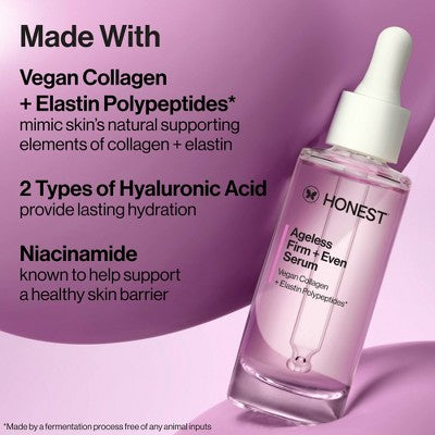 Suero reafirmante y uniforme antiedad Honest Beauty 1.0 fl oz - Caja Imperfect