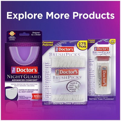 Protector bucal nocturno Advanced Comfort de The Doctors para el bruxismo nocturno (1 unidad) con estuche - Caja imperfecta