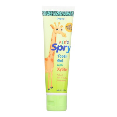 Spry Kid's Original Tooth Gel With Xylitol 2 oz - Imperfect Container