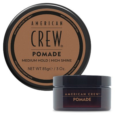 Pomada en gel para cabello American Crew para hombre, fijación media y brillo intenso, 85 g (nuevo)