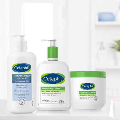 Gel de baño terapéutico hidratante Cetaphil Moisturizing Relief, 20 onzas líquidas - Nuevo