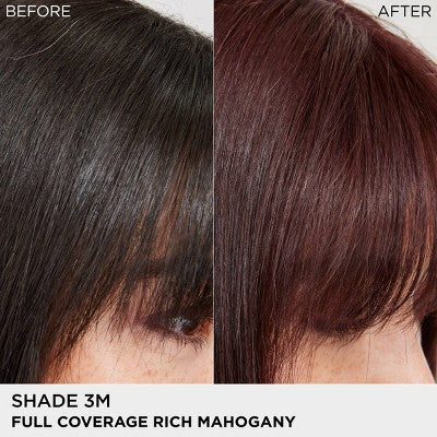 L'Oreal Paris Colorsonic Permanent Hair Color Cartridge Darkest Brown Mahogany 3M - Missing Box