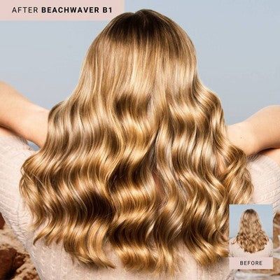 Rizador giratorio BEACHWAVER Co. B1, color rosa medianoche, 1 pulgada - Caja imperfecta