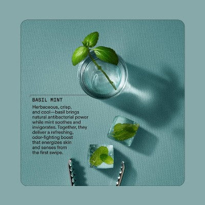 cleo+coco. Body and Hair Antiperspirants and Deodorant Powder Basil Mint 0.88oz - New