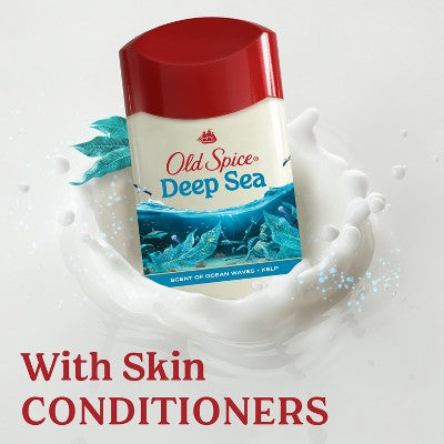 Antitranspirante y desodorante sólido Old Spice Deep Sea para hombre, aroma mineral marino, 2.6 oz (paquete de 2) - Nuevo
